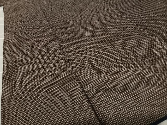 平和屋着物○男性 紬 亀甲絣 正絹 逸品 AAAZ0056zg