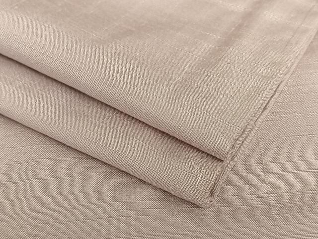 平和屋着物●上質な紬　色無地　薄柿色　正絹　逸品　未使用　AAAZ0063zg