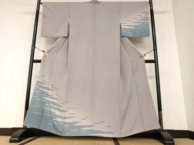 平和屋着物●訪問着　霞文　暈し染め　金彩　正絹　逸品　DAAS3675ps 平和屋着物○訪問着 霞文 暈し染め 金彩 正絹 逸品 DAAS3675ps