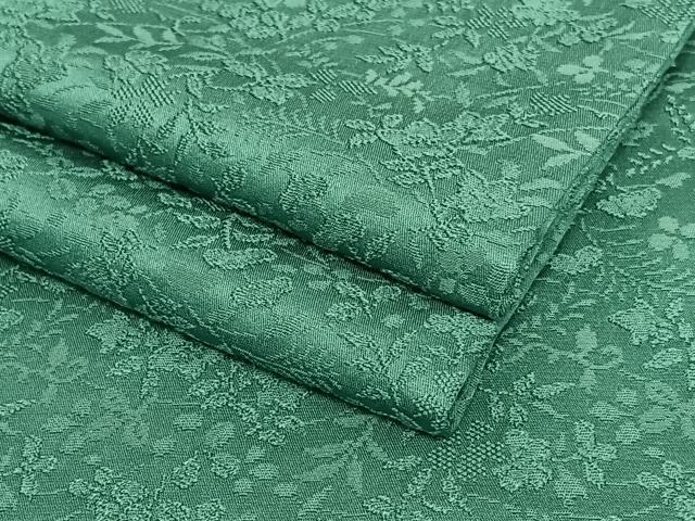 平和屋着物●上質な色無地　草花地紋　高麗納戸色　さが美扱い　正絹　逸品　AAAZ0114zg