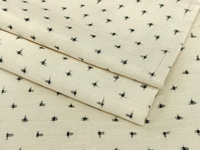 平和屋着物●上質な紬　十字絣　正絹　逸品　AAAZ0122zg