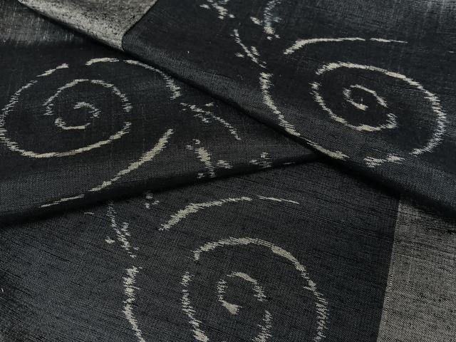 平和屋着物●上質な紬  メダカ　正絹　逸品　未使用　AAAZ0130zg