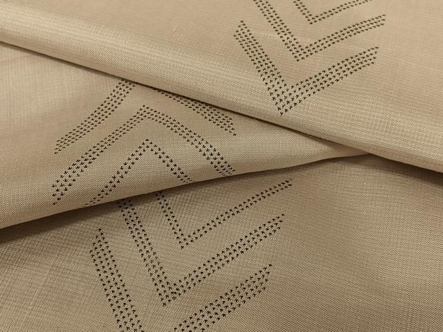 平和屋着物●本場大島紬　カタス7マルキ　矢羽文　正絹　逸品　AAAZ0141zg