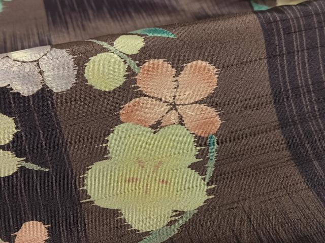 平和屋着物○小紋 草花丸文 洗える着物 AAAZ0145zg