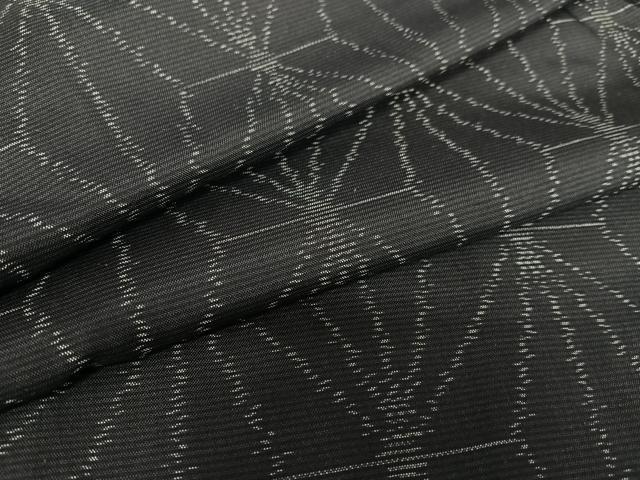 平和屋着物●本場大島紬　麻の葉文様　正絹　逸品　AAAZ0164zg