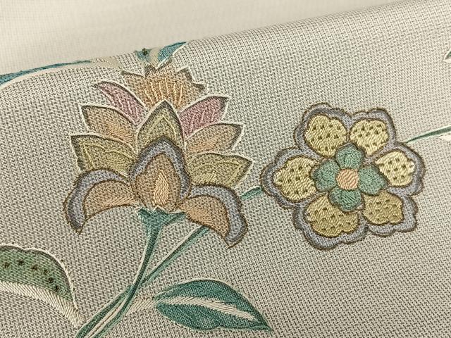 平和屋着物○本場大島紬 訪問着 中国三大刺繍 汕頭刺繍 スワトウ刺繍