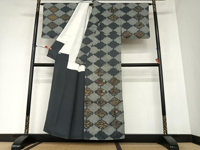 平和屋着物○訪問着 絞り 宝尽くし 金彩 正絹 逸品 AABB7304ck