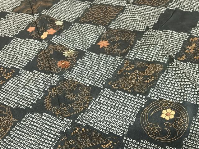 平和屋着物●訪問着　絞り　刺繍　花菱文　金糸　金彩　正絹　逸品　未使用　AAAZ0193zg 平和屋着物○訪問着 絞り 刺繍 花菱文 金糸 金彩 正絹 逸品 未使用