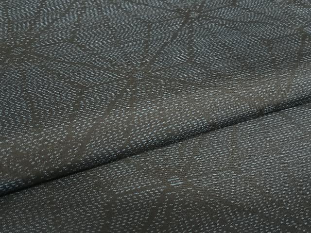 平和屋着物○本場大島紬 麻の葉文様 正絹 逸品 未使用 AAAZ0221zg