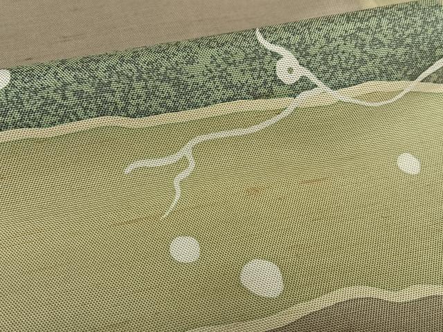 平和屋着物○上質な小紋 紬地 変わり市松文様 正絹 逸品 AAAZ0265zg 小紋