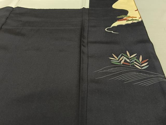 平和屋着物○訪問着 友禅 松竹梅風景花文 金彩 正絹 逸品 AAAZ0277zg 付け