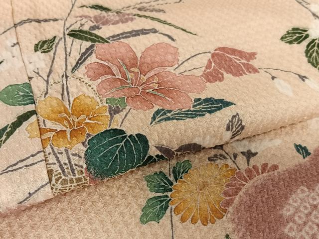 平和屋着物○訪問着 友禅 作家物 風景文 暈し染め 正絹 逸品