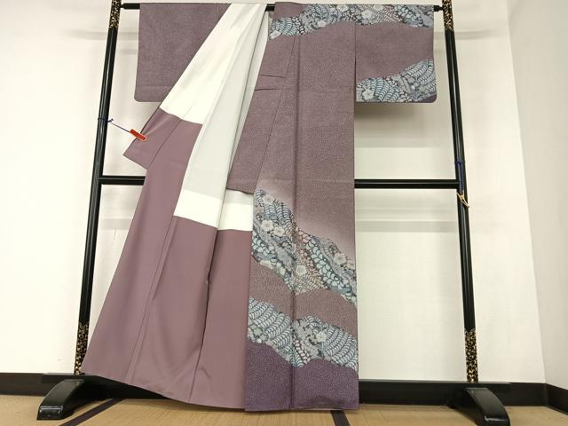 平和屋着物○本場染大島紬 訪問着 辻が花 暈し染め 正絹 逸品