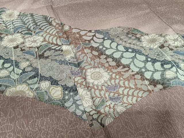 平和屋着物○本場染大島紬 訪問着 辻が花 暈し染め 正絹 逸品 AAAZ0306zg