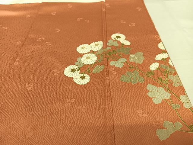 平和屋着物○訪問着 友禅 駒刺繍 雲重ね松竹梅 暈し染め 金彩