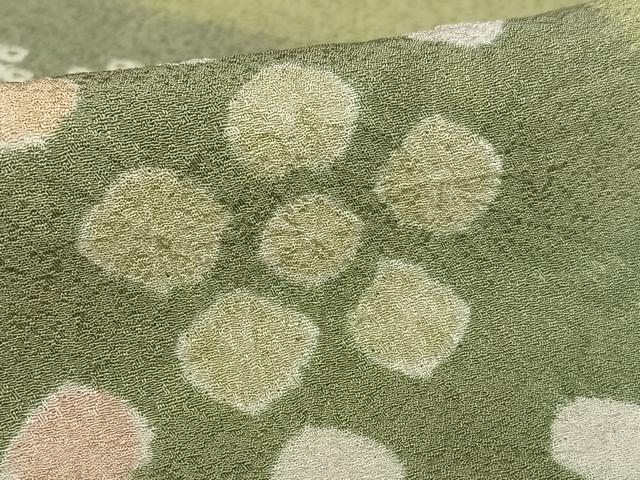 平和屋着物○訪問着 絞り 流水舞花文 正絹 逸品 AAAZ0341zg