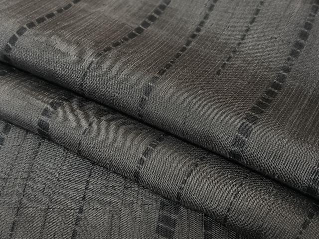 平和屋着物●上質な紬　絞り　縞　暈し染め　正絹　逸品　AAAZ0350zg