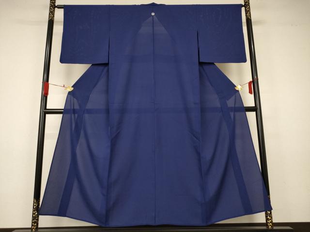 平和屋着物＊夏物　銀座きしや　色無地　絽縮緬　茶褐色　たとう紙付き　正絹　逸品　AABD4538jd 平和屋着物＊夏物 銀座きしや 色無地 絽縮緬 茶褐色 たとう紙付き 正絹