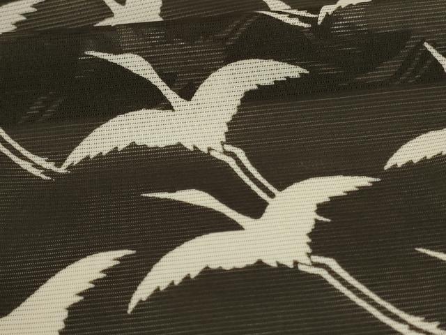 平和屋着物＊夏物　訪問着　絽　飛鶴文　洗える着物　AAAZ0494jd_5