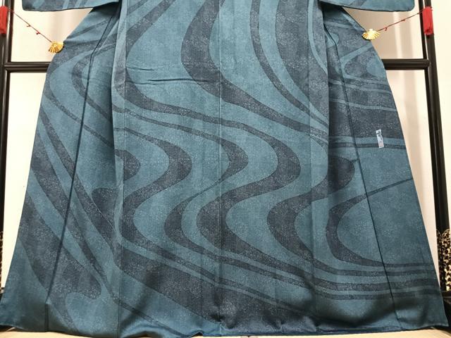 平和屋着物○小林文次郎 江戸小紋 訪問着 草花文 正絹 逸品 AAAZ0545ph