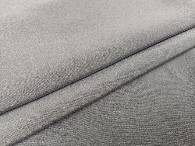 平和屋着物●上質な色無地　鼠色　正絹　逸品　AAAZ0579ph