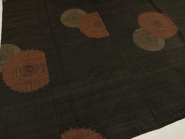 平和屋着物○上質な紬 番傘 正絹 逸品 AAAZ0593ph