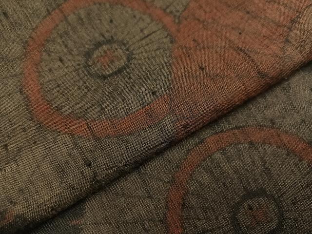 平和屋着物○上質な紬 番傘 正絹 逸品 AAAZ0593ph