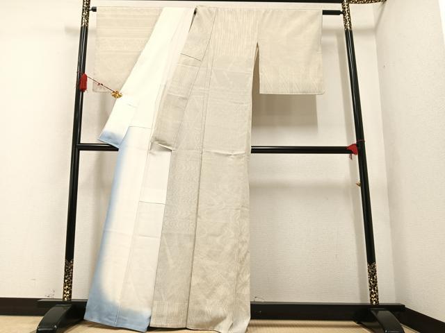 平和屋着物○本塩沢 110亀甲 百柄 吉祥文 正絹 逸品 AAAZ0600ph