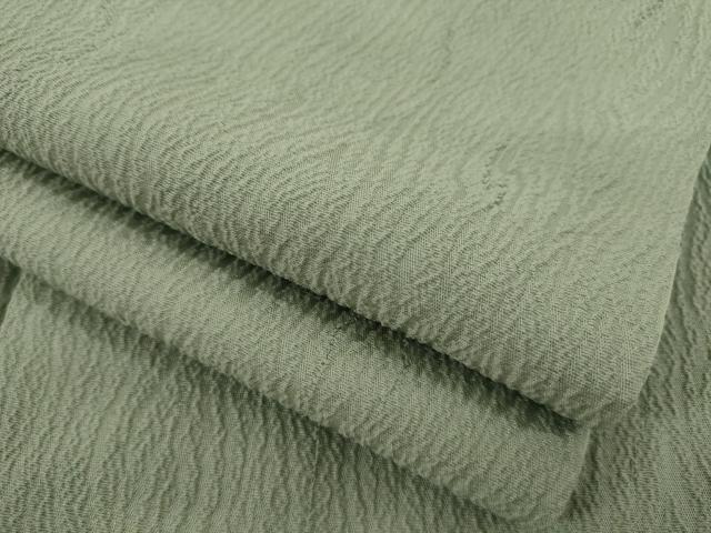 平和屋着物●上質な色無地　杢目地紋　利休鼠色　正絹　逸品　AAAZ0622ck