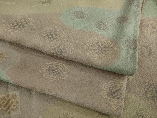 平和屋着物●上質な小紋　吉祥文様　正絹　逸品　AAAZ0625ck