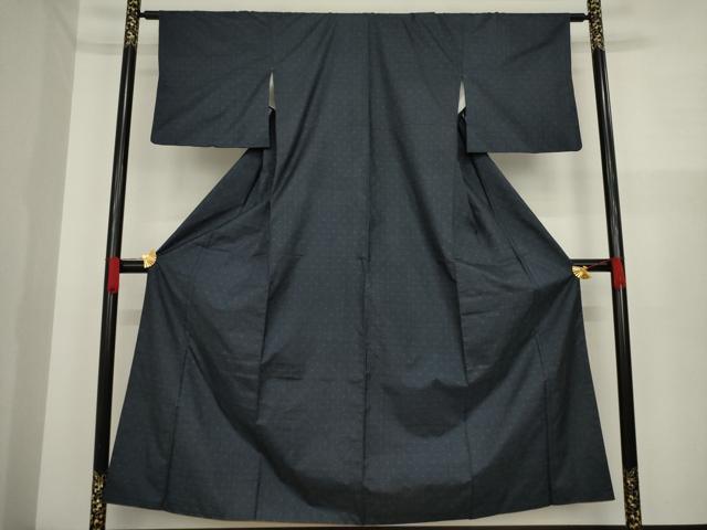 平和屋着物○本場大島紬 一元絣 地紙文 正絹 逸品 AAAZ0652ck