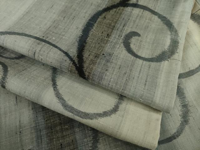 平和屋着物○上質な紬 唐草文 正絹 逸品 AAAZ0680ck