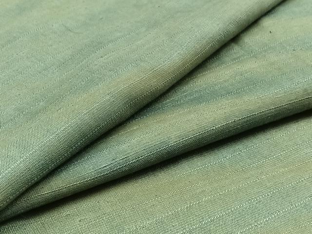 平和屋着物▽上質な紬　単衣　霞文　正絹　逸品　AAAZ0708jh