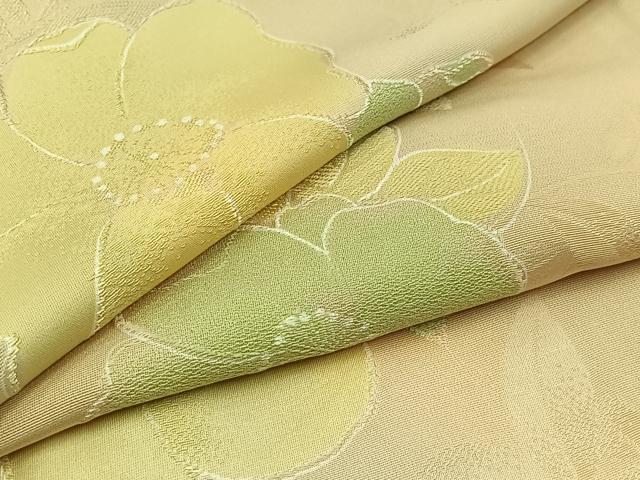 平和屋着物▽上質な小紋　単衣　草花地紋　暈し染め　正絹　逸品　AAAZ0996jh