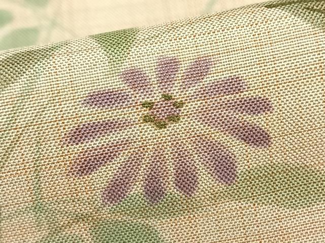 平和屋着物▽訪問着 単衣 紬地 草花文 正絹 逸品 AAAZ1393fyの通販はau