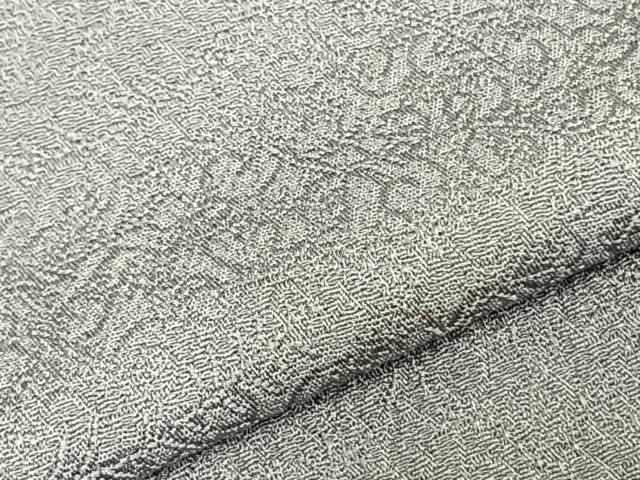 平和屋着物▽上質な色無地　単衣　唐草地紋　薄色　正絹　逸品　AAAZ1395fy