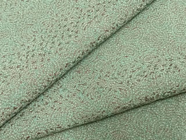 平和屋着物▽上質な小紋　単衣　幾何学文様　正絹　逸品　AAAZ1399fy