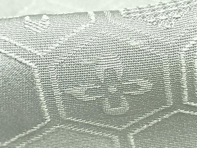 平和屋着物▽上質な色無地 単衣 亀甲文様 薄雲鼠色