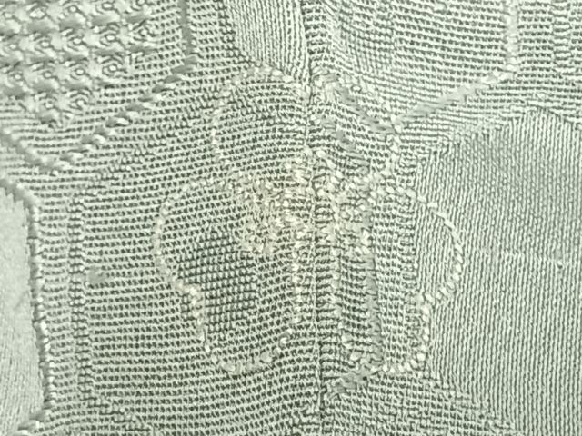平和屋着物▽上質な色無地　単衣　亀甲文様　薄雲鼠色　正絹　逸品　AAAZ1417fy 平和屋着物▽上質な色無地 単衣 亀甲文様 薄雲鼠色