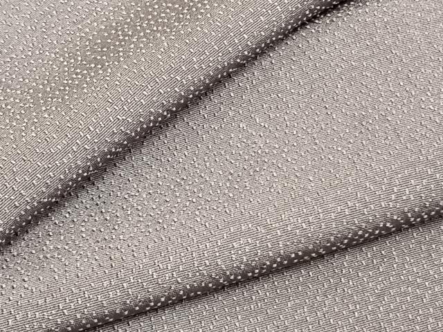 平和屋着物▽上質な色無地　単衣　渦巻地紋　鳩羽色　正絹　逸品　AAAZ1428fy