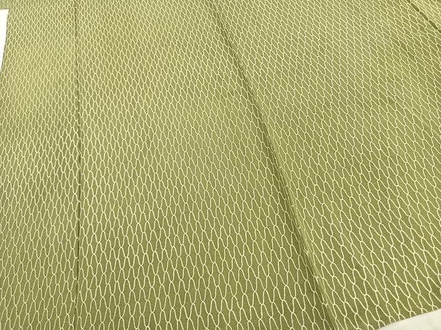 平和屋着物▽上質な小紋 単衣 幾何学文 正絹 逸品 AAAZ1442fy 平和