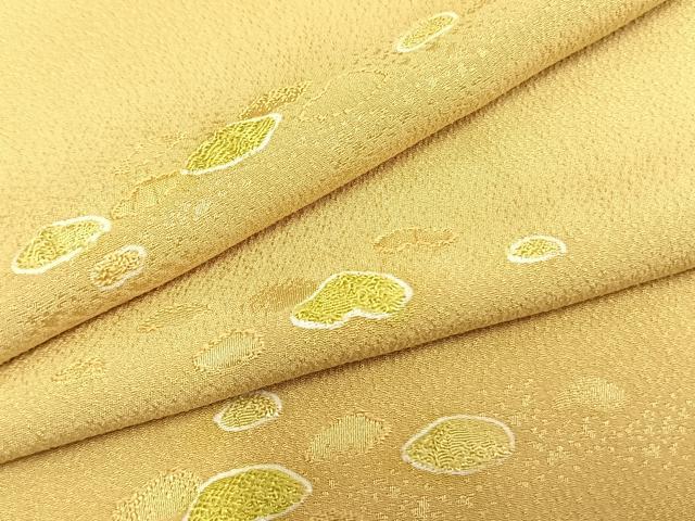 平和屋着物▽上質な小紋　単衣　地紋起こし　丸文　正絹　逸品　AAAZ1474fy