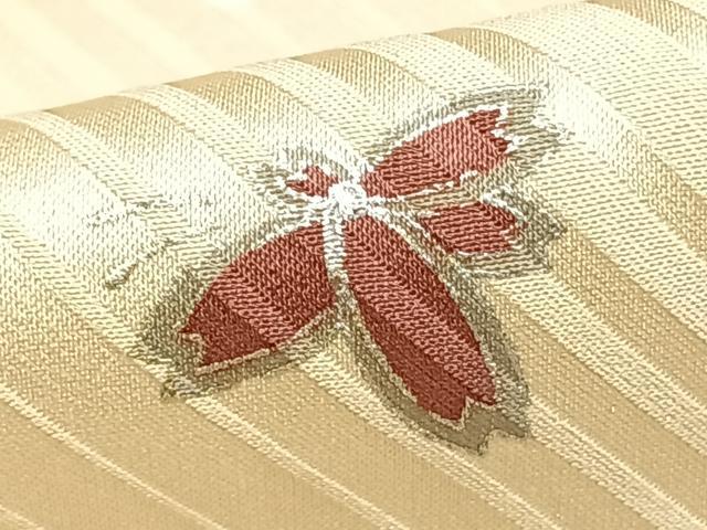 平和屋着物▽上質な小紋 単衣 作家物 舞蝶文 銀彩