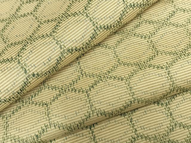 平和屋着物▽上質な小紋　単衣　幾何学文様　正絹　逸品　AAAZ1492fy