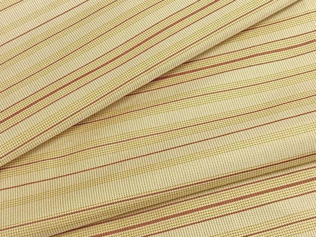 平和屋着物▽本場縞大島紬　単衣　横段文　正絹　逸品　AAAZ1502fy