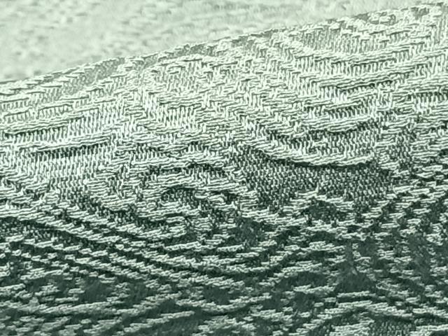 平和屋着物○上質な色無地 霞地紋 花浅葱色 正絹 逸品 未