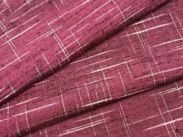 平和屋着物▽上質な紬　単衣　抽象文様　正絹　逸品　AAAZ1519fy