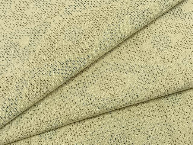 平和屋着物▽上質な紬　単衣　菱文　正絹　逸品　AAAZ1522fy