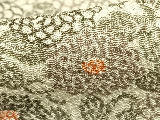 平和屋着物▽上質な小紋 単衣 花尽くし 鬼しぼ縮緬 正絹 逸品