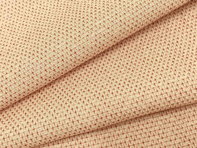 平和屋着物▽本塩沢　単衣　蚊絣　正絹　逸品　AAAZ1629fy